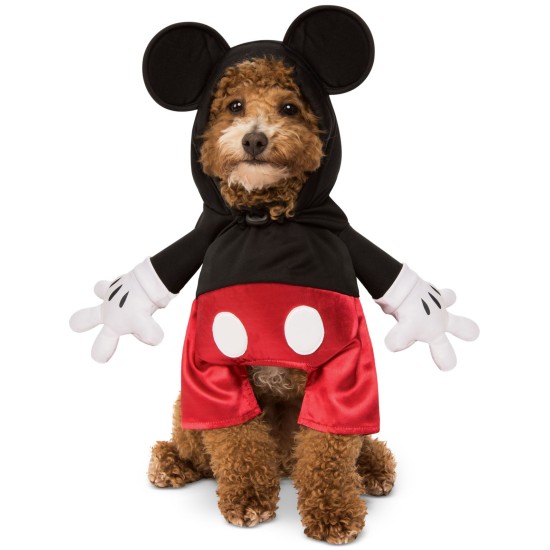  Pet Shop Boutique Mickey Mouse Pet Costumes, Black/ Red, Large