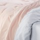  Simply Clean Antimicrobial Pleated Full Bed in a Bag Set, 7 Piece Bedding, Full, Blush