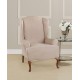 Sure Fit Ultimate Heavy Weight Suede Stretch Wing Chair Slipcover, Beige, 45″ x 32″