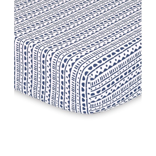  Psp Sheets Elephant/Tribal Stripe, 2-Pack Bedding, 52″ x 28″, Multicolor – Standard Crib Size