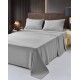  Wrinkle Free Sheet Sets with Deep Pockets & Stain Resistant, 1800 Thread Count Bamboo Based, Silver, California King