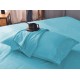  Wrinkle Free Sheet Sets with Deep Pockets & Stain Resistant, 1800 Thread Count Bamboo Based, Aqua, California King