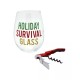  TMD Holiday Survival Glass Oversized Wine Glass with Opener