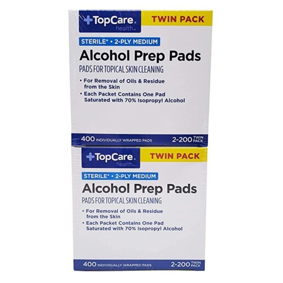 TOPCO Alcohol Prep Pads, (800 Count)