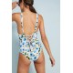  Floral One Piece Swimwear for Women, XS, Multi