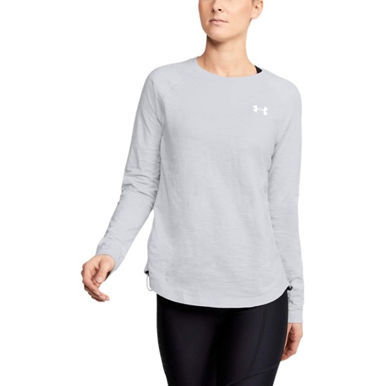  Women’s Charged Cotton Adjustable Long-Sleeve T-Shirt, Dark Gray, X-Small