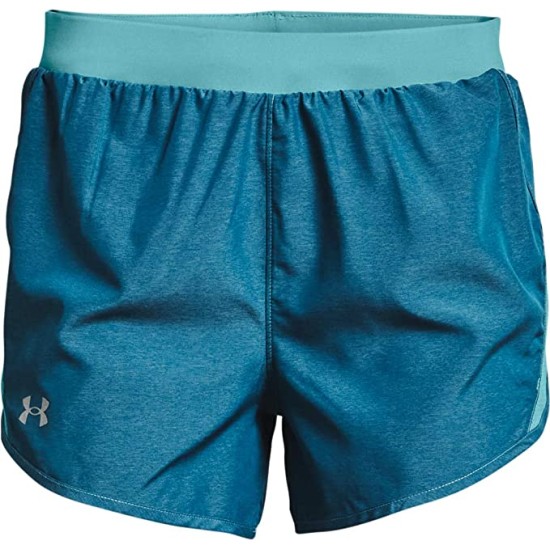  Women’s Fly By 2.0 Running Shorts, Teal,  X-Small
