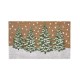  Snow Trees Coir Doormat, Natural, 18×30