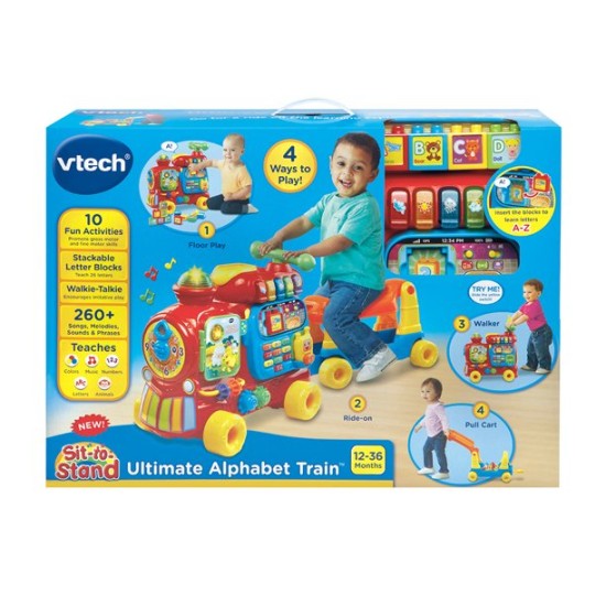 , Sit-to-Stand Ultimate Alphabet Train, Ride-On Train Toy