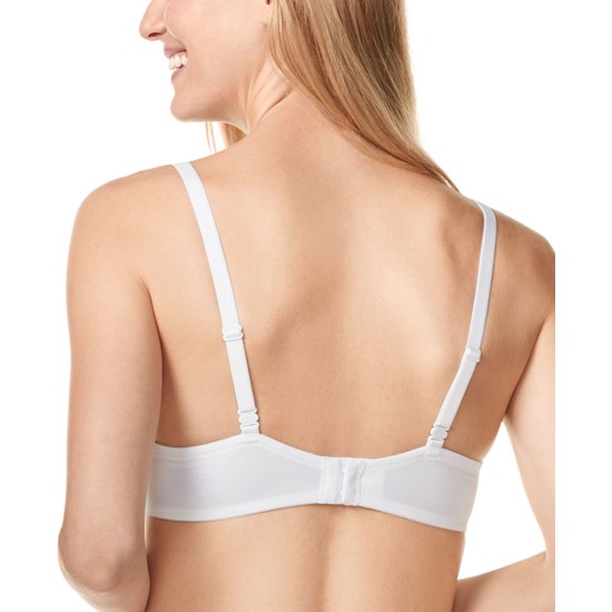 Warner’s Women’s Cushioned Underwire Lightly Lined Convertible T-Shirt Bra RA4411A, White, 34C