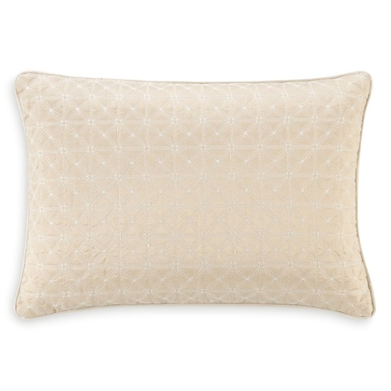  Olann Quilted Decorative Pillow, Gold, 14×20