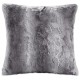  GREY Decorative Square Faux Fur Pillow 20 x20