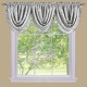  Sutton Waterfall Pleated Valance, Silver, 48×36