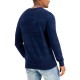  Men’s Jacquard Sweater, Navy, XX-Large