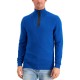  Men's Quarter-Zip Sweaters, Navy, Small
