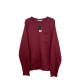  Men's Solid Fleece Sweatshirts, Burgundy, Medium