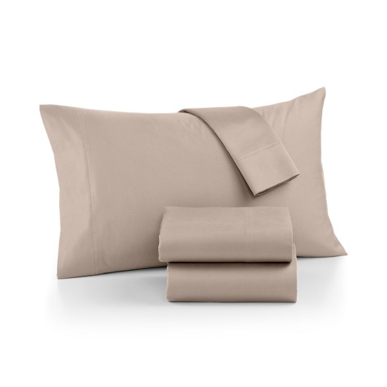  Ultra Cool 700-Thread Count 4-Pc. Sheet Set Bedding, Taupe, Queen