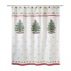  Holiday Spode Tree Red Shower Curtain, Red, 72″ x 72″