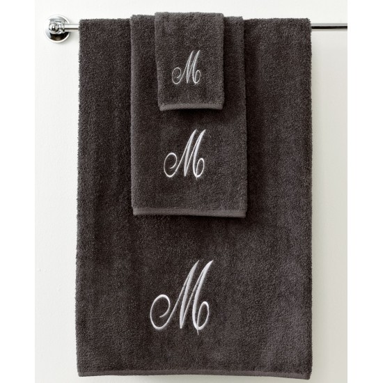  Premier Silver Script Monogram Fingertip Towel