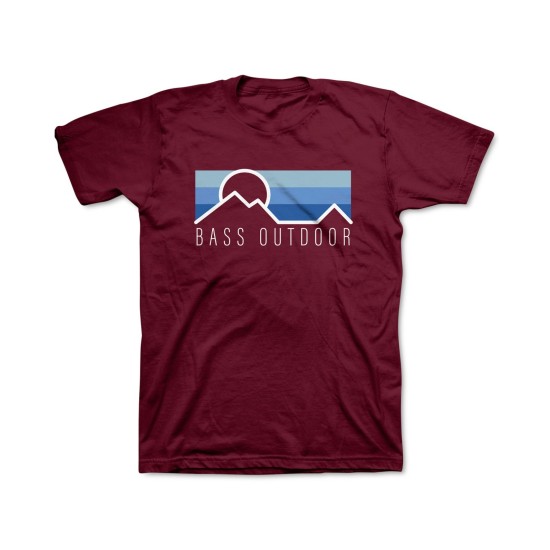  Men’s Logo Graphic T-Shirt, Burgundy, X-Large