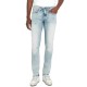  Mens Slim-fit Ash-x Jeans, Light Blue 36×32