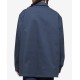  Men's Relaxed Fit Box Logo Shirts, Navy, Large