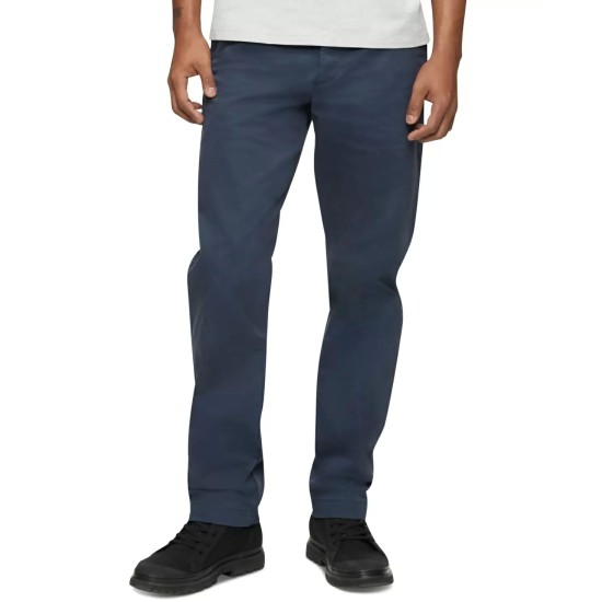  Men;s Straight-Fit Stretch Chino Pants, Navy, 36x32