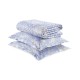  Damask Quilted Printed Cotton Euro Sham, Blue
