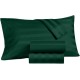  Damask Stripe 550 Thread Count Pillowcase Pair, 20″ x 32″, Green