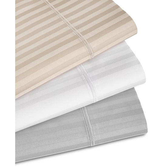  Sleep Luxe 1000 Thread Count Stripe, 4-pc Queen Sheet Sets, Beige