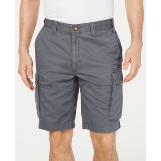  Men’s Stretch Cargo Shorts, Grey, 30