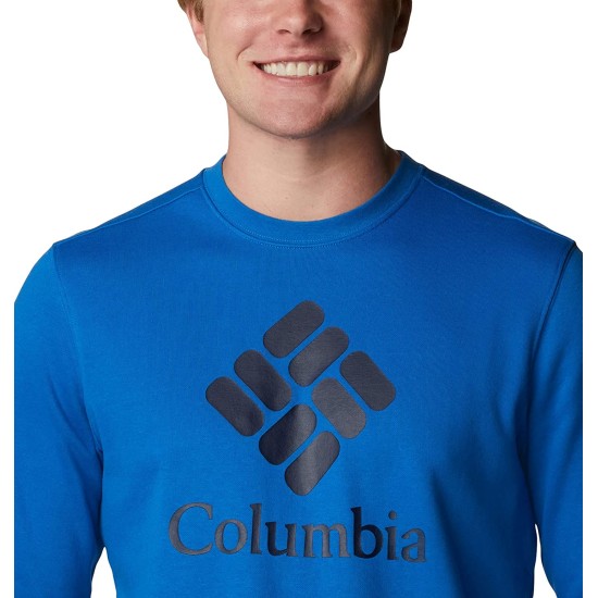  Men’s Gem Logo Trek Crew Sweatshirt, Blue, Medium