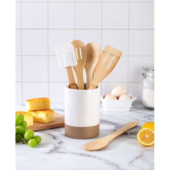 Cook with Color 6-Pc. Utensil Set, Bamboo