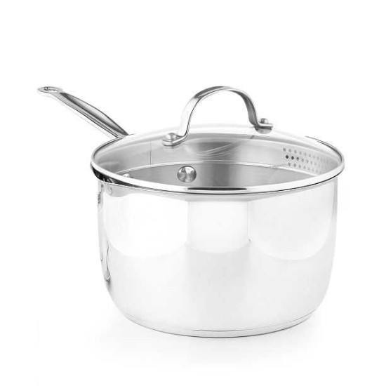  7193-20P Chef’s Classic Stainless 3-Quart Cook and Pour Saucepan with Cover