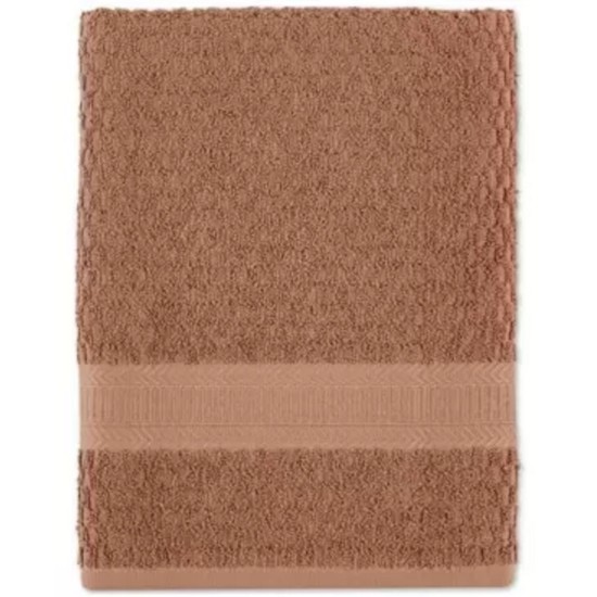  Quick Dry Wash Towels, Brown, 12x12