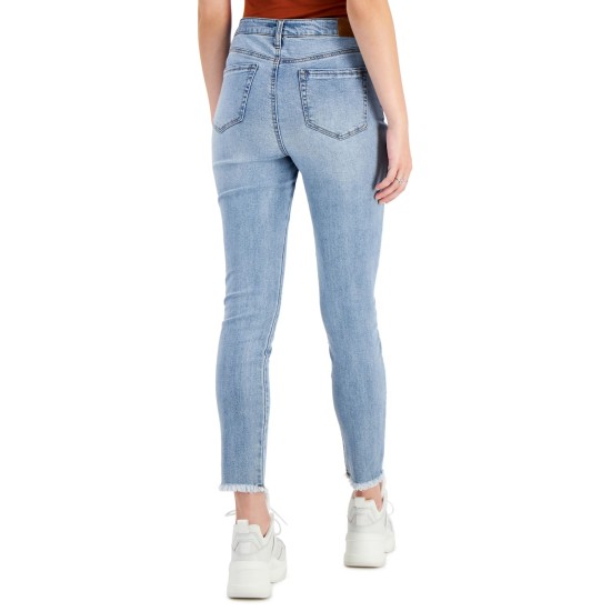  Juniors’ Distressed Skinny Jeans, Hillside, 5