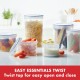 Easy Essentials Twist Lock & Lock 20-Pc Food Storage Containers, Clear