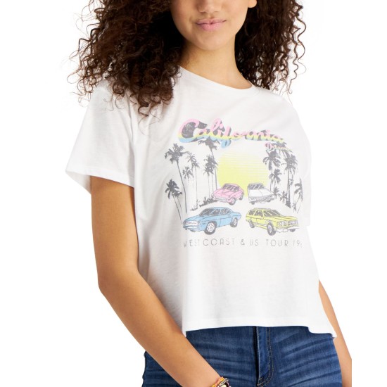  Womens California Car-Print T-Shirt