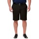  mens Cool 18 Pro Straight Fit 4-way Stretch Expandable Waist With Big & Tall Sizes Flat Front Shorts, Black Classic, 46 R