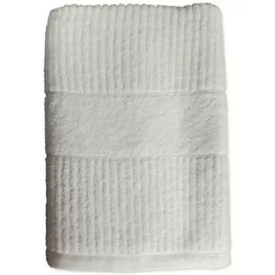 Home Design Soft Solutions Cotton 27″ x 54″ Bath Towels, White, 27x54