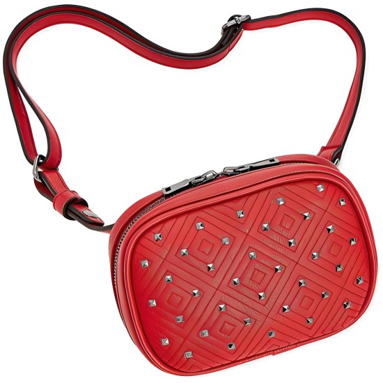  Quiin Quilted Fanny Pack- One size- Medium Red