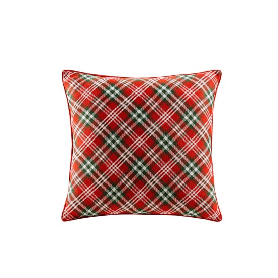  Holiday Plaid 2-Pack Decorative Pillow