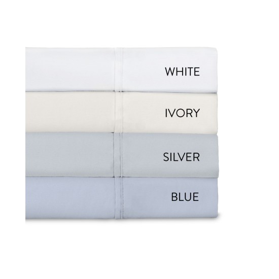  Somerset 800 Thread Count Silver Supima Cotton 4 Piece King Sheet Set, Blue