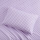 Kute Kids Super Soft Sheet Set – Polka Dot Brushed Microfiber for Extra Comfort, Lilac
