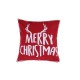  Rudolph Merry Christmas Decorative Pillow, 18″ x 18″, Red/White