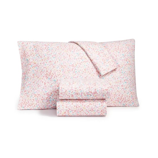  Flannel Cotton 4-Pc. Queen Sheet Set, Pink