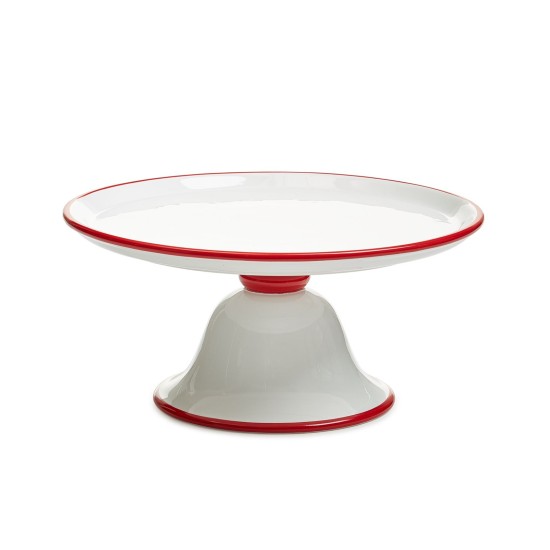  Peppermint Cookie Stand, White/Red, 11.1″