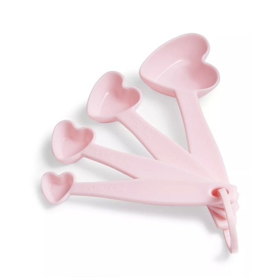 , Set of Four, Heart Measuring Spoons
