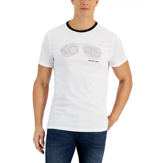  Mens Patchwork Aviator-Print T-Shirts, XX-Large