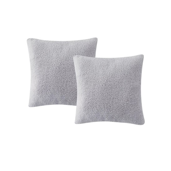  Birch Trails Solid Sherpa Set of 2 Decorative Pillows, 18